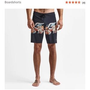 Roark Passenger Primo Swim Trunks in Yling Dark Navy NWT
